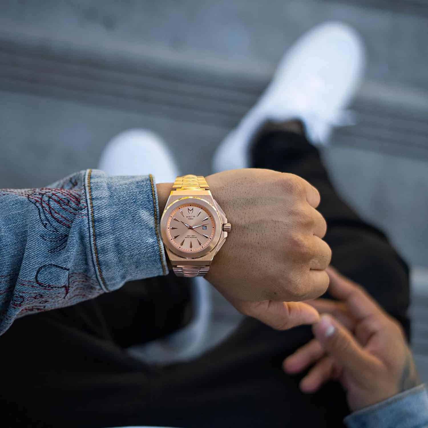 Rose gold horloge online heren